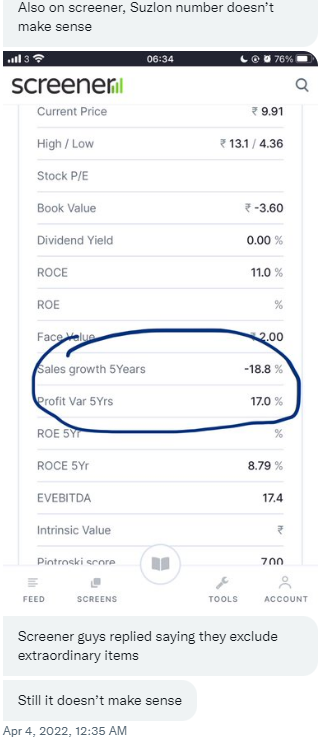 Q&A 184

Why we have difference in results for same query on  @Tijori1 & @screener_in ⁉️

Read this...