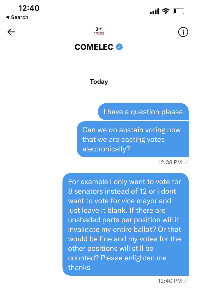 ruthdagandan's tweet photo. @COMELEC i have a question please in the DM but I am also posting here. Thanks. https://t.co/Bip2mecVVV
