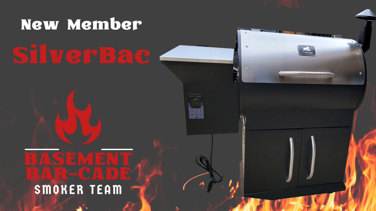 BasementBarCade's tweet photo. Introducing SliverBac! The newest member to the smoker team!! https://t.co/SvoQBsTA0S