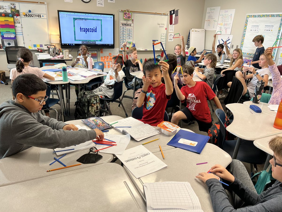 Building quadrilaterals. We ❤️ #anglegs #5thgrade #math #geometry