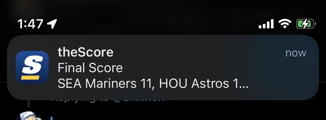 tokuyuki's tweet photo. ๆผธใๆ็ทใซ็ซใใคใใใSweep HOU #GoMs #SeaUsRise #SeaUsWin https://t.co/ElstIPBaKV