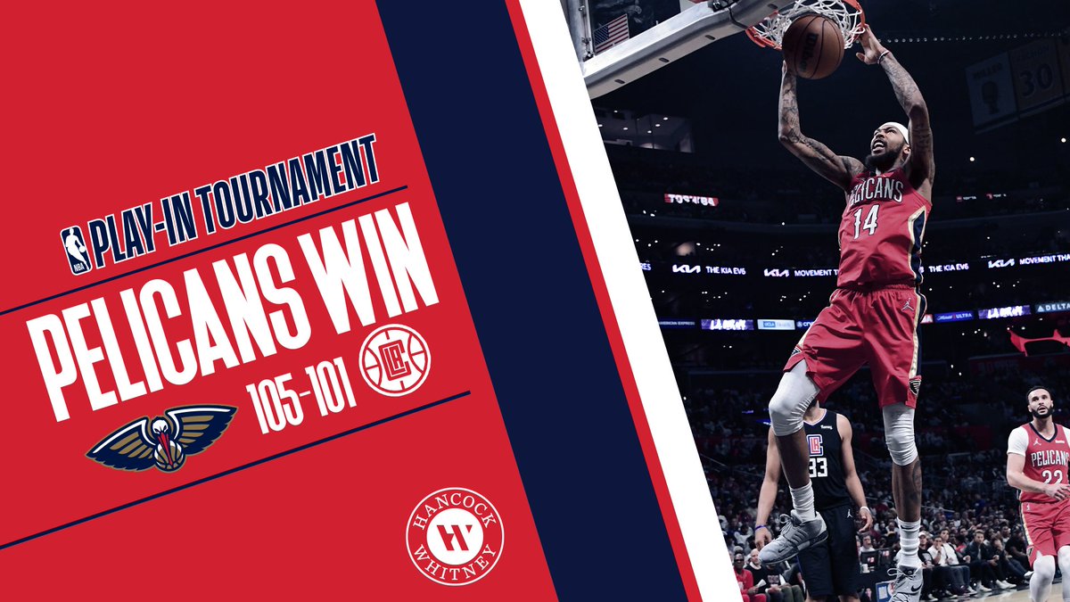 Playoff Pelicans! #OneNOLA

<a href="/HancockWhitney/">Hancock Whitney</a>