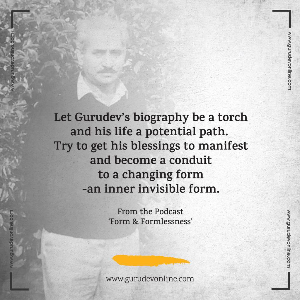 G_Guruofgurus's tweet photo. Gurudev Online - Audiobiography "Form and Formlessness” 
https://t.co/LwUPErxAJl https://t.co/CrwRWrupQl