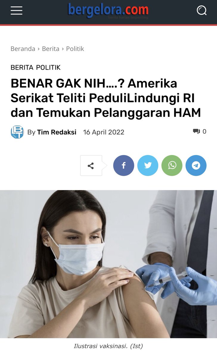 DrEvaChaniago's tweet photo. Benar Gak Nih…? Amerika Serikat Teliti PeduliLindungi RI dan Temukan Pelanggaran HAM

https://t.co/seD6Yzd3yP https://t.co/DFD6z1Hg3U