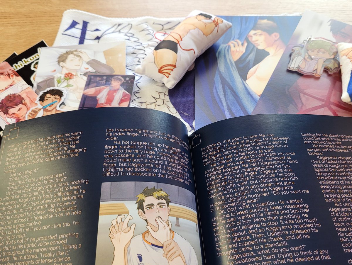 ushipeach's tweet photo. 🔞 suggestive content! 
I love ushijima so much 😭💕💕 he looks so good no matter what😭 also i got genuinely excited that there was candy too... https://t.co/gKS8wXW8AA