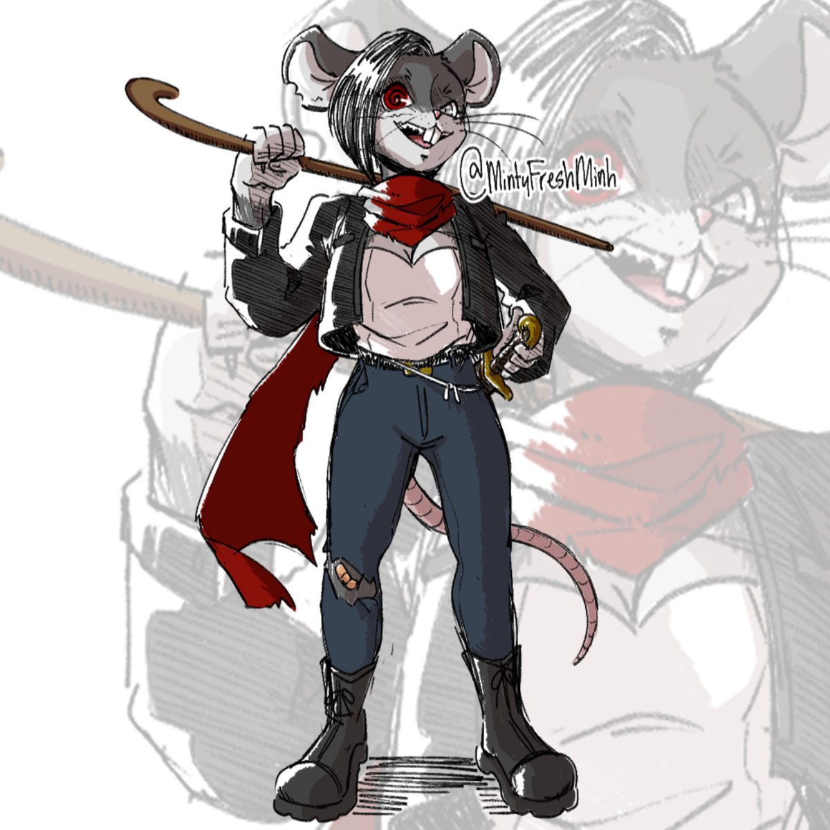 MintyFreshMinh's tweet photo. I drew these characters for @ValMouse ! These are her characters now~♡ 🎨
♡╰(*´︶`*)╯♡
#furry #furryart #furryartist #furrymouse #mousefurry https://t.co/kw0hDS6MLr