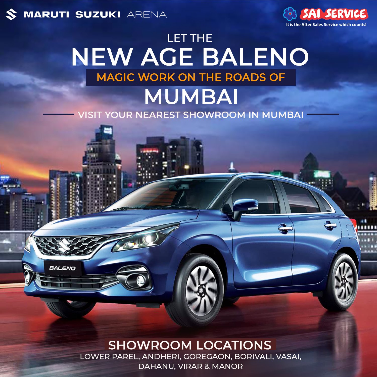 Sai Service It S Not About The Way You Drive But The Car You Drive Get On The Roads With The New Age Baleno Visit T Co Dfgbmcibvb To Know More Saiservice Marutisuzuki
