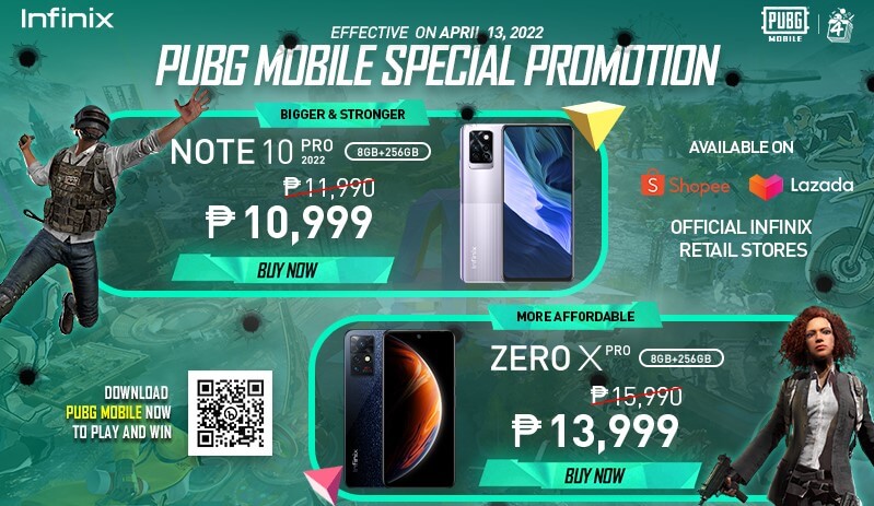 adobotech's tweet photo. To celebrate the recent debut of its partnership with PUBG, Infinix Philippines announced a price drop on its two flagship smartphones, the Infinix ZERO X Pro and NOTE 10 Pro. @Infinix_Mobile
#Adobotech #Infinix #PUBG #infinixNote10Pro #infinixZEROXPro
https://t.co/g55mMIXH4N https://t.co/bfQ8FGqn8D