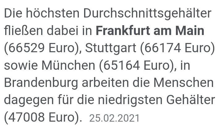 getRkomBLe09's tweet photo. Durchschnittseinkommen Leipzig
18825 €
Durchschnittseinkommen Frankfurt
66529 €
Die Diskussion über den Auswärtssupport beider Fanlager erübrigt sich aus meiner Sicht.
#ATARBL #FCBSGE https://t.co/fc8a3taS99