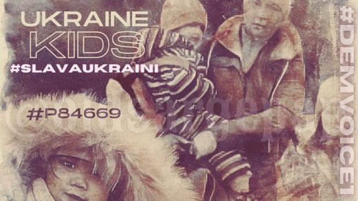#SlavaUkraini

Nearly two-thirds of all Ukrainian children have been forced from their homes, schools, and family since the Russian invasion.

2.8 million children have been displaced internally and another 2 million children have been displaced in other countries.

#DemVoice1