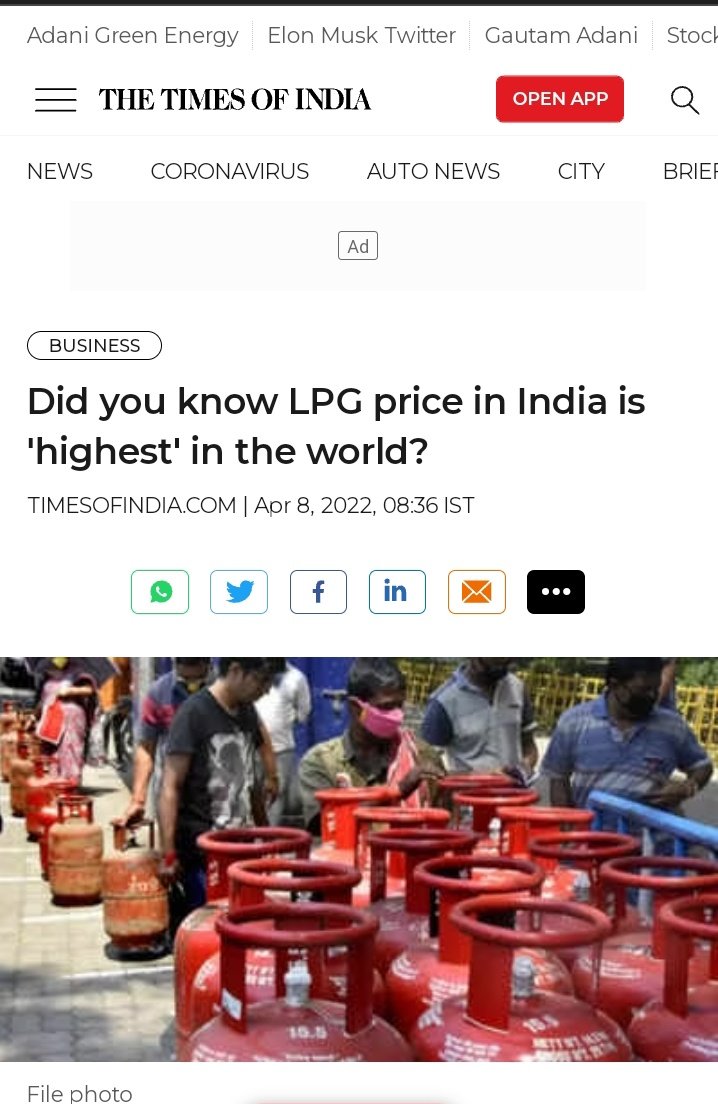 SarthakSamanta7's tweet photo. Thank Modiji atleast we are not getting jobs #unemployed but we are today so proud to pay the highest for #LPG among the world. Good 🙂🥲 we are proud that we are paying more than super power countries. @Rahul_Speak @NilanjanDasAITC @24_yod #Pricehike https://t.co/0TACZdLgER