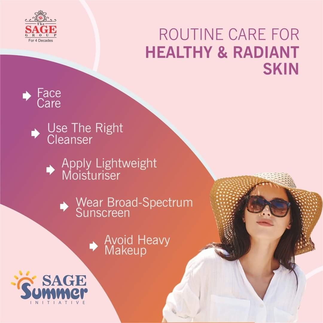 sage_school's tweet photo. As the scorching summer rolls around, our skin begins to experience changes.
Isnβt it?
So here we are to suggest you some basic measures that will keep your skin hydrated and protected.
#RoutineCare #SkinCare #Summers #HealtySkin #EnlightWithSage https://t.co/SsvLFbcnQQ