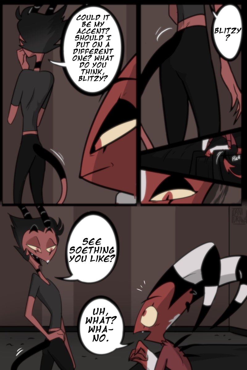 DaniDraws666's tweet photo. Part 1/Introduction of my Imp Stolas Comic 😈😈 Origionally gonna be pwp now its porn with a lil plot 😂 #HelluvaBoss #Stolitz https://t.co/8aO7TtIXvv