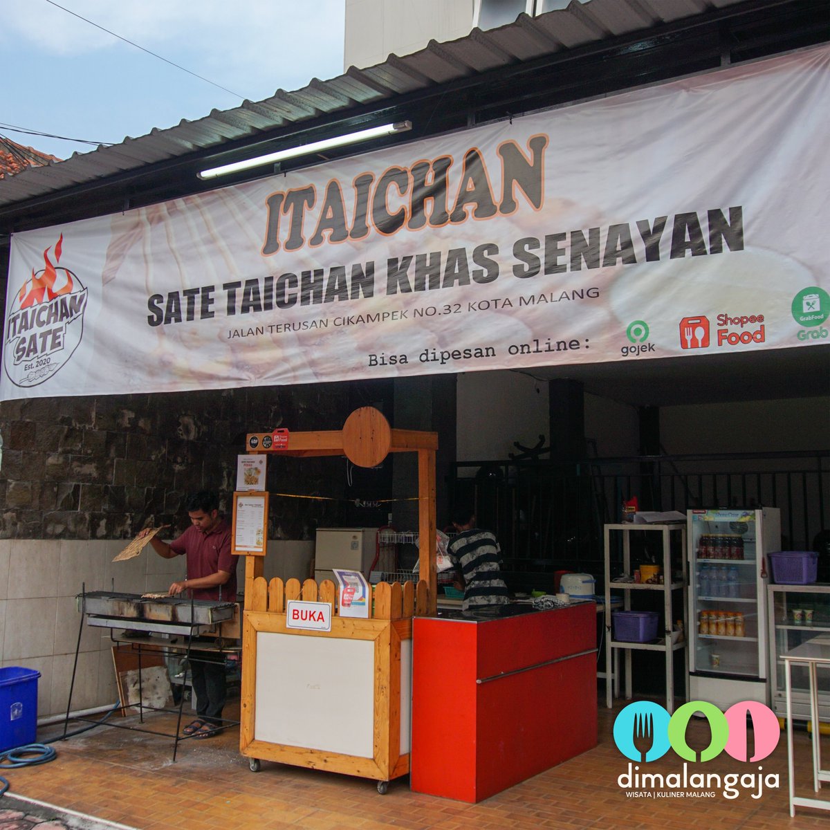 dimalangaja's tweet photo. #dimalangajaklojen Sate Itaichan
📍 Jl. Terusan Cikampek No. 32
⌚️ 16.00 - 22.00
✔️ Wifi
💰 2 - 16 rb
🛵 Shopee, go/grab food
🍝 • Sate taichan daging ori &amp; pedas
• Sate taichan mix ori &amp; pedas
• Sate taichan kulit ori &amp; pedas

#dimalangaja #malang #kuliner #kulinermalang https://t.co/oX9Neqk11D