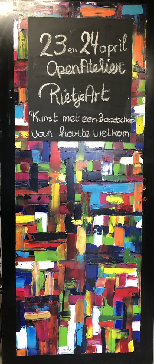 Op 23 en 24 april tijdens de AtelierRoute staat de deur van mijn atelier open voor publiek.
Thema “Diversiteit” laten we stoppen met Hokjes Denken. 

Van harte welkom in Stoutenburg.
AtelierRoute.org