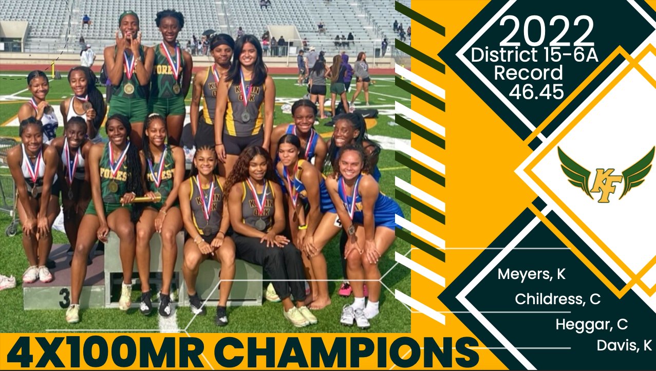 KF GIRLS XC/TRACK & FIELD on Twitter "The 2022 KleinISD District 15