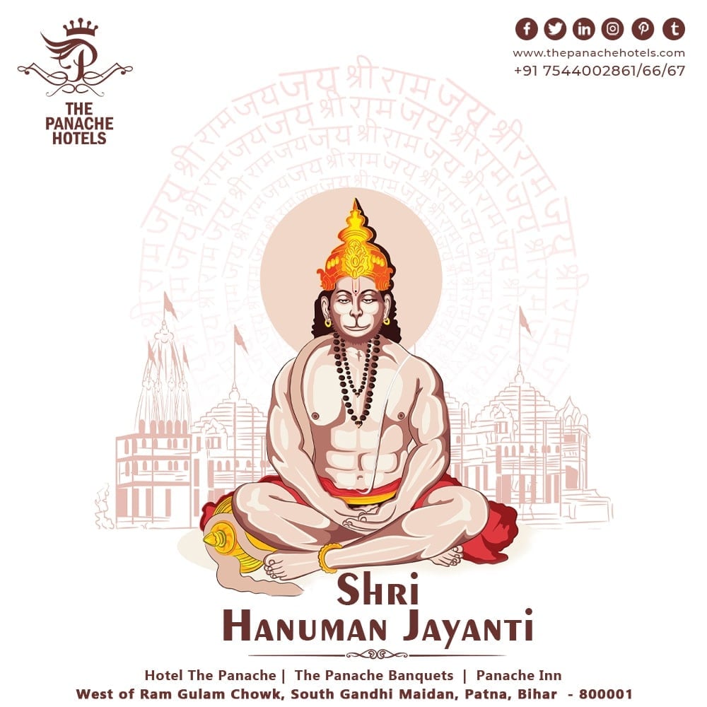 Hotelthepanache's tweet photo. โMay the celebrations of Hanuman Jayanti infuse your life with high spirits, dedication and devotion. Warm greetings on the occasion of Hanuman Jayanti to you.โ
#happyhanumanjayanti #HanumanJayanti #hanumanjayanti2022 #JaiShreeRam #JaiBajrangbali #Thepanache #PanacheInn https://t.co/GCnDodaW26