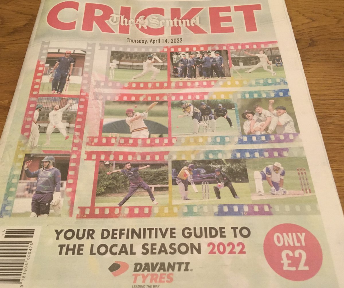 MBaggers37's tweet photo. More exceptional local cricket coverage from @ChrisTravers07 . This 40-page Sentinel guide to the new season is a labour of love, covering everything from North Staffs and South Cheshire League and National Counties Cricket Association scene to junior and midweek leagues. https://t.co/Yvq0DKr2Ts