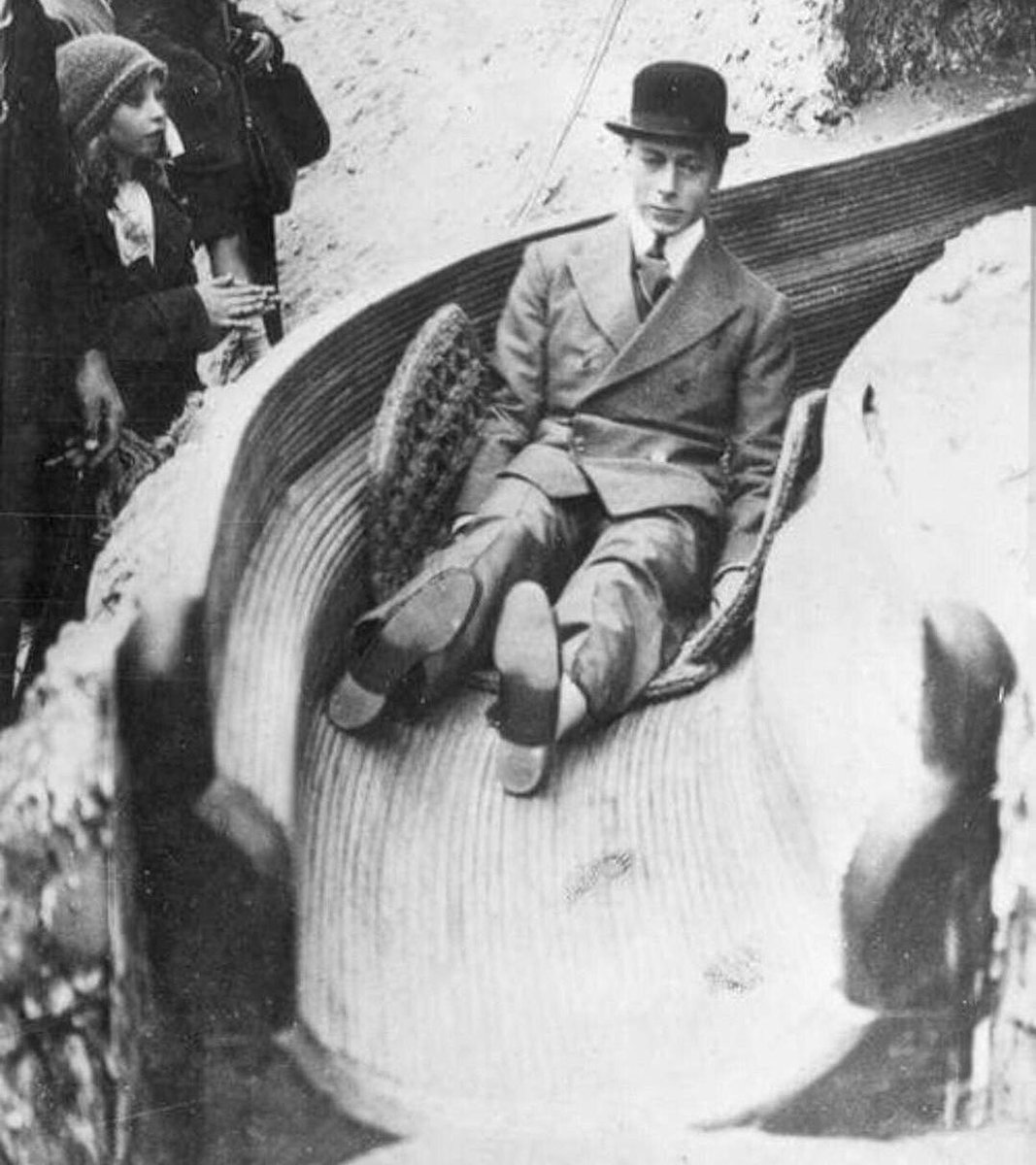 King George VI having fun.