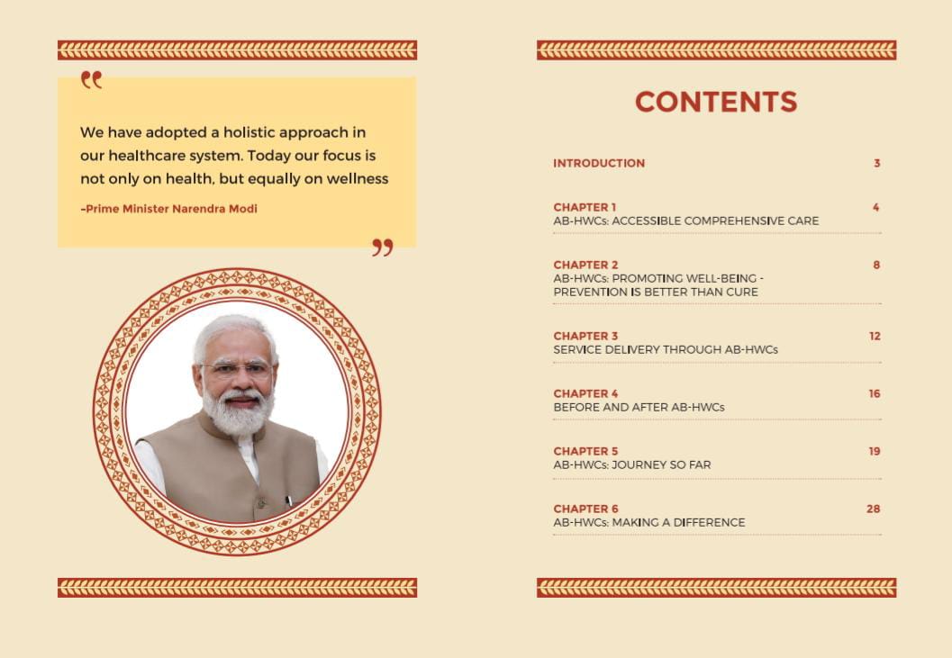 mansukhmandviya's tweet photo. Released Ayushman Bharat Health and Wellness Centres booklet on #4YearsofHWC.

Taking India's eHealth journey to new heights, over 1 Lakh AB-HWCs now provide teleconsultation services.

📖 https://t.co/dC1nejxj28 https://t.co/JhIP2ASfze