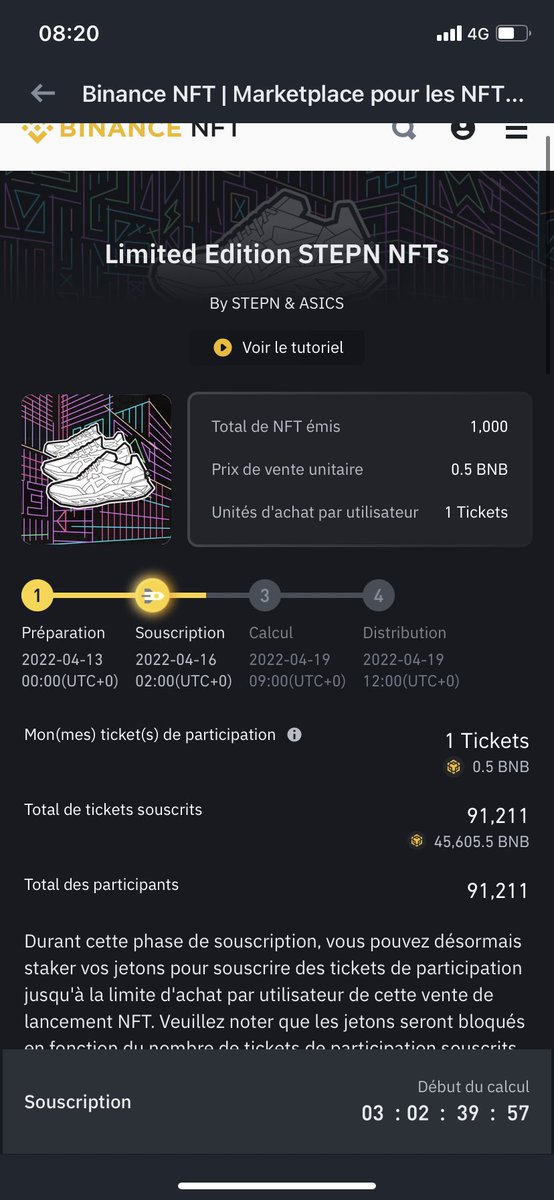 Macou_cryp's tweet photo. 92.000 participants mdr 😢 force à nous les gars et ça fait que 4h… #STEPN #BinanceNFTs #cryptocurrency #Cryptos https://t.co/pJY5rjJMrT