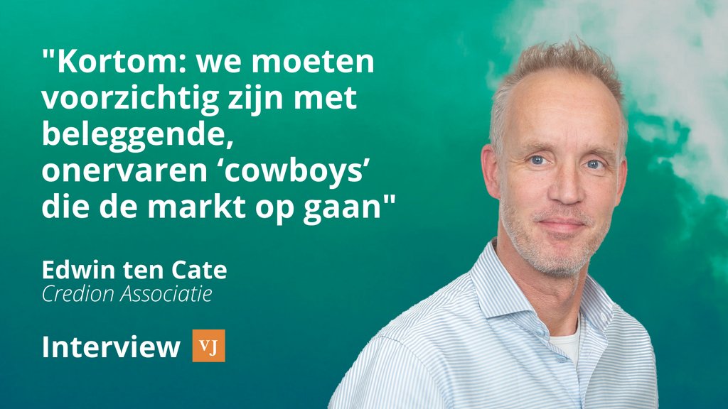 credion's tweet photo. "Je moet voorzichtig zijn met beleggende cowboys"

Vastgoedjournaal sprak met Edwin te Cate over kansen en bedreigingen op de vastgoedbeleggingsmarkt en de rol die Credion daar al ruim 20 jaar in speelt. https://t.co/7TSXLMWYve 

#bedrijfsfinanciering #vastgoedfinanciering #mkb https://t.co/m5r1w8YZwl