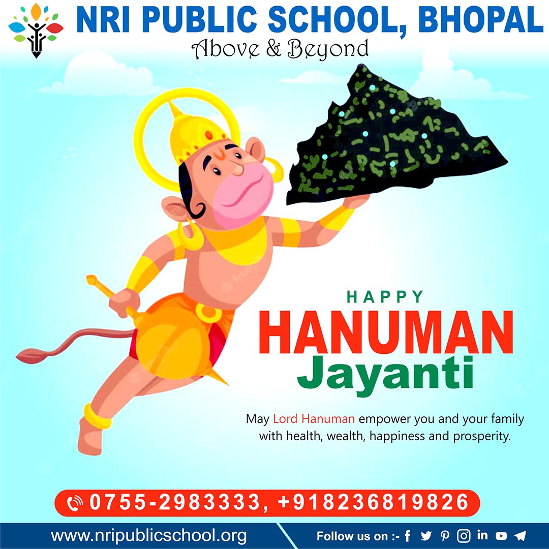 May Lord #Hanuman Shower His Blessings on You All, Always! 🙏
Happy #HanumanJayanti2022!!

#हनुमान_जयंती #हनुमान_जन्मोत्सव #HanumanJayanti #BajarangBali #JaiBajarangBali #Students #Education #School #BhopalEvents #LakeCityBhopal #BhopalCity #OurBhopal #Bhopal #MadhyaPradesh