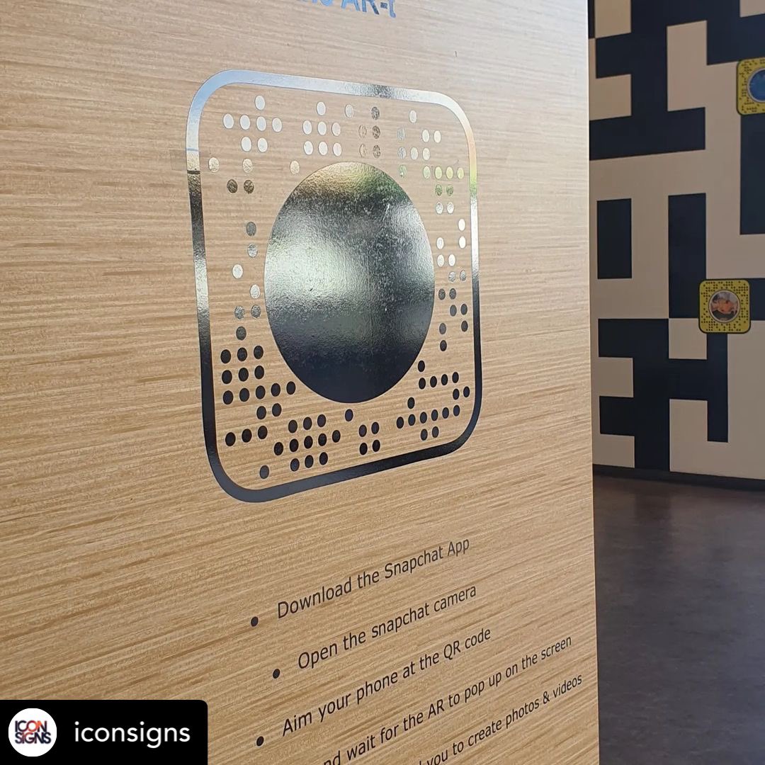 katrina_10514's tweet photo. Huge thank you iconsigns📍Pacific owned out East Tamaki for all your vinyl &amp; signage, the awesome team delivered the activation space 🔥😇! 
#augmentedreality #AR #activationspace #snapcodes 🔥 https://t.co/VMcfV2cWxK
