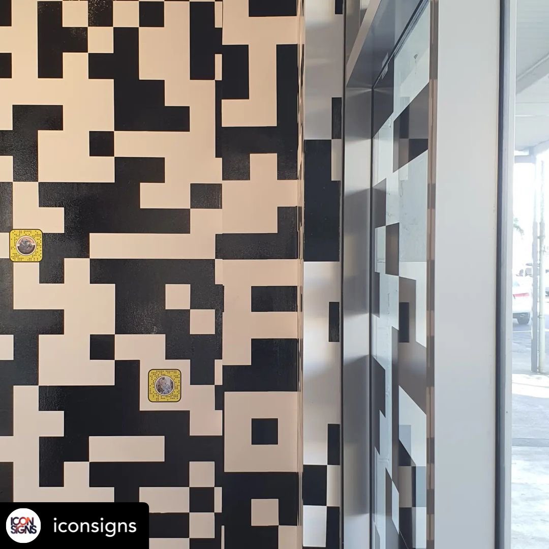 katrina_10514's tweet photo. Huge thank you iconsigns📍Pacific owned out East Tamaki for all your vinyl &amp; signage, the awesome team delivered the activation space 🔥😇! 
#augmentedreality #AR #activationspace #snapcodes 🔥 https://t.co/VMcfV2cWxK