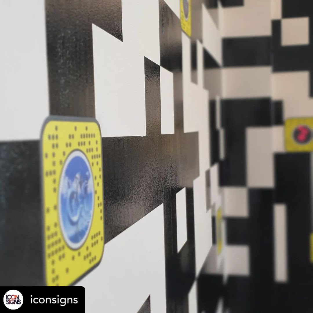 katrina_10514's tweet photo. Huge thank you iconsigns📍Pacific owned out East Tamaki for all your vinyl &amp; signage, the awesome team delivered the activation space 🔥😇! 
#augmentedreality #AR #activationspace #snapcodes 🔥 https://t.co/VMcfV2cWxK