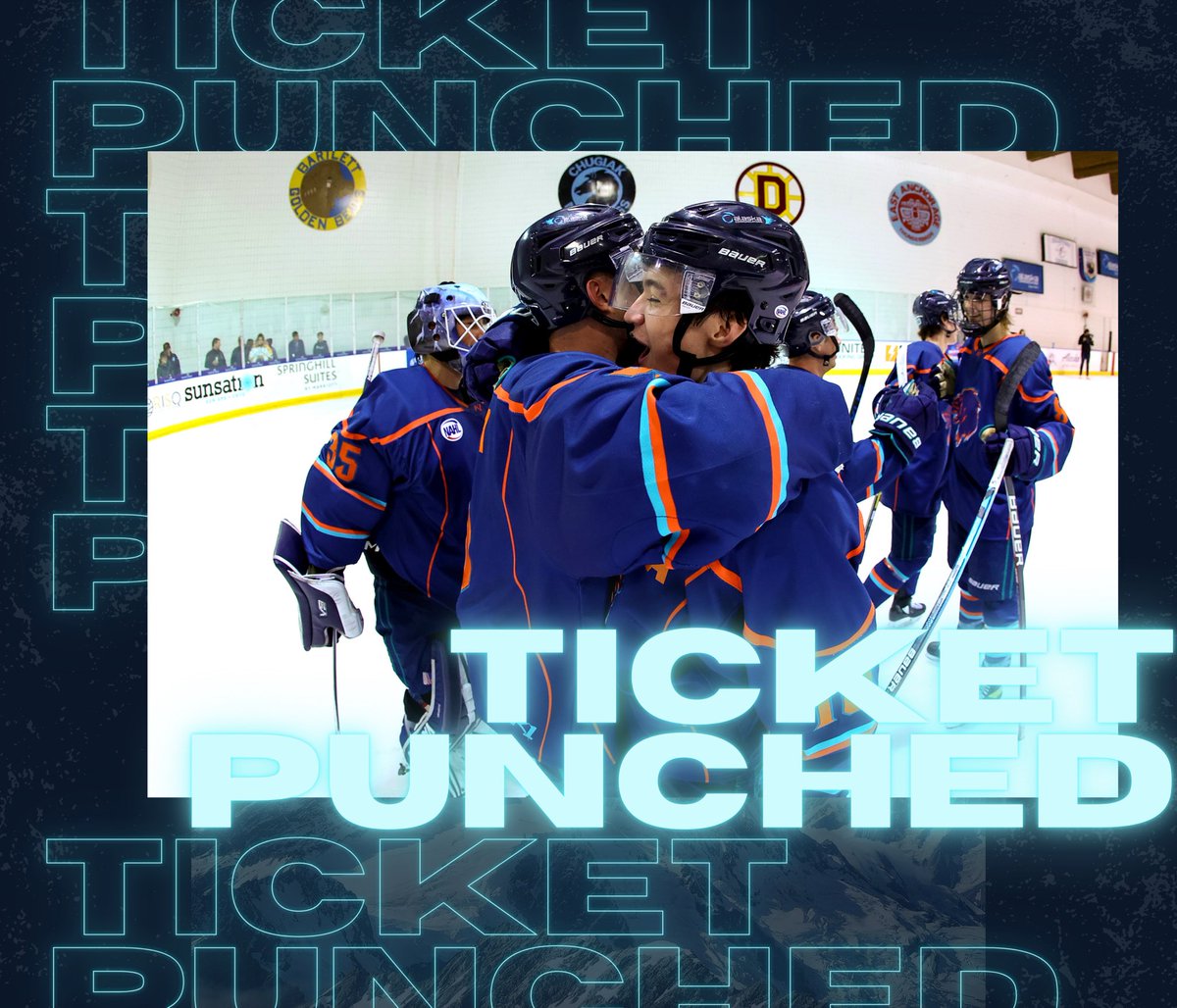 NEXT STOP: POSTSEASON BABY
With tonight’s win, the Anchorage Wolverines have made the playoffs in their inaugural season. Thank you Anchorage. Thank you Sponsors. Thank you season ticket holders. Thank you RAGE. It takes everyone, but it’s all for you ❤️