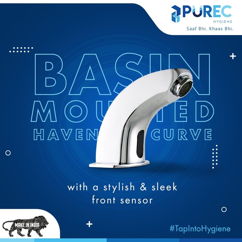 purechygiene's tweet photo. Purec’s sensor taps come in a wide and attractive range of shapes and types, giving you the choice to pick your favorite. 
.
. 
#PurecHygiene #Hygiene #SensorTap #TapIntoHygiene https://t.co/6n4vtXCH50