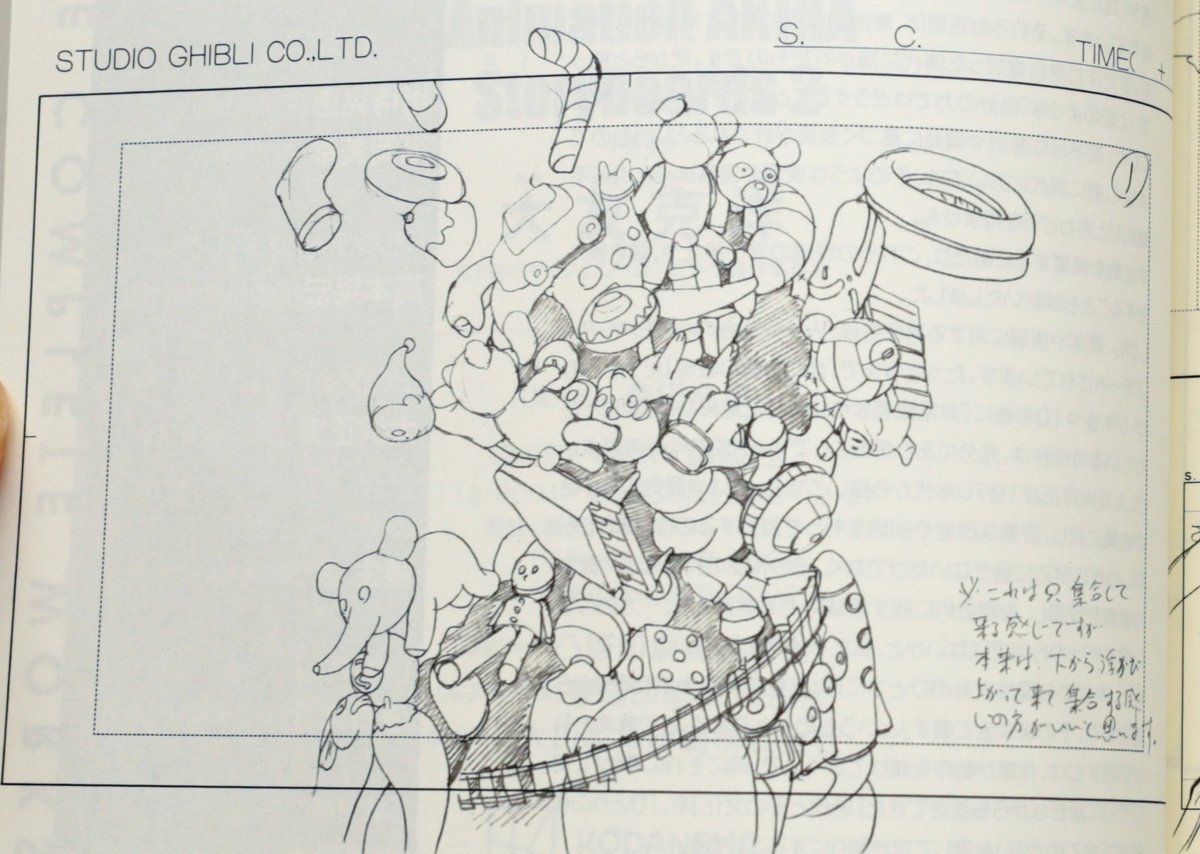 Now this is interesting to see - a rough layout piece done by Studio Ghibli for AKIRA; perhaps they were subcontracted to handle some work, although I took a look at the end credits and did not spot their name ( or I missed it completely ) - https://t.co/9PRbxtySul 