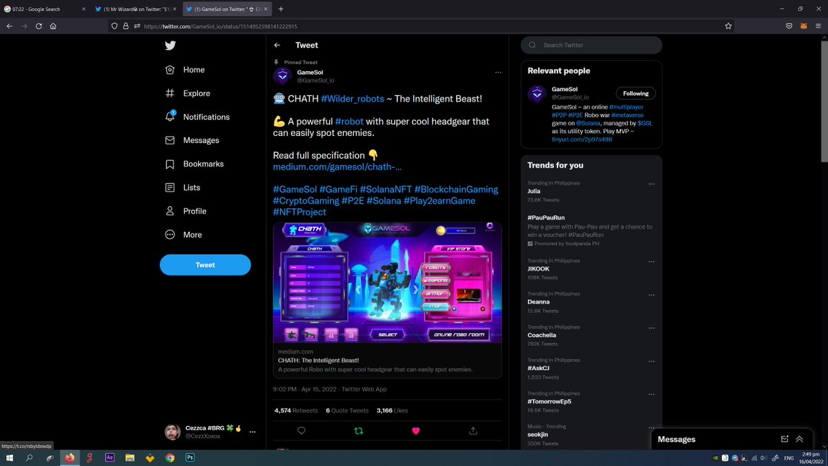 0xCezzVerse's tweet image. #GameSol ~ an online #multiplayer #P2P #P2E Robo war #metaverse game on #Solana #GameFi #SolanaNFT #BlockchainGaming  #CryptoGaming
