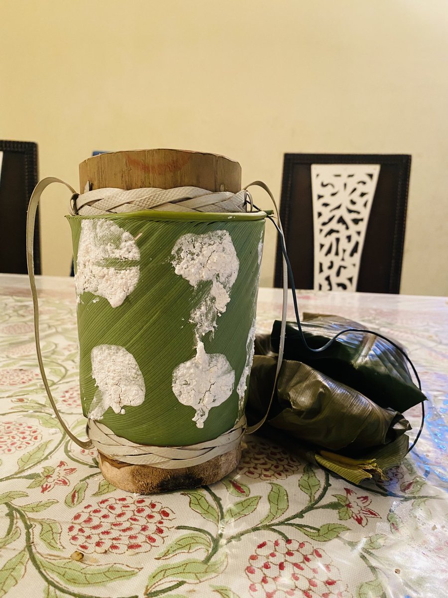 tongamrina's tweet photo. #Longte 
Millet drink and jhum rice. Bitter mithun pet was yum https://t.co/bOdA9L29yb