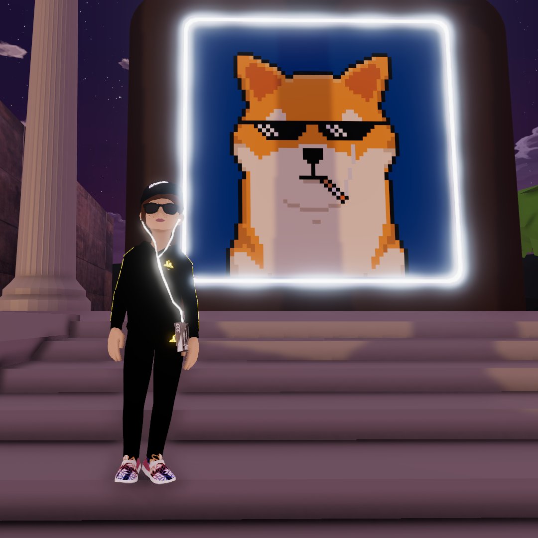 What's up everyone! Have a doge weekend😎 #NFT #Metaverse #Decentraland
