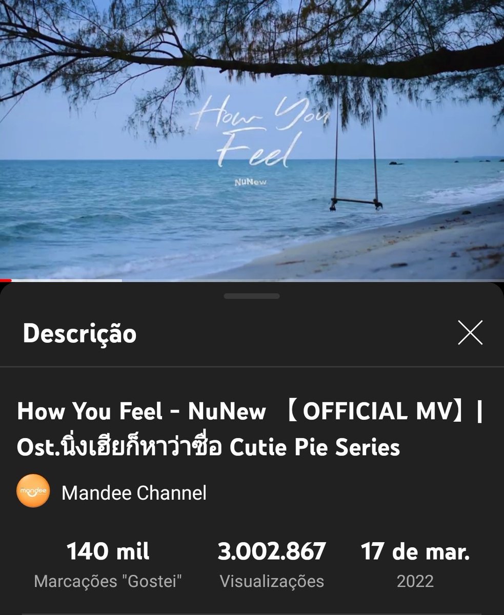 NunewBrasil's tweet photo. |#INFO 🐱 16.04.22| O MV de How You Feel bateu 3M de views no YouTube. 🎉
🔗: https://t.co/cIxXMfXH9B
#NuNew #MVHowYouFeel #TPOPxHowYouFeel #ส่งหนูขึ้นTpop #บั๊บบุยน้องHowYouFeel @CwrNew https://t.co/x9LHab2rIY