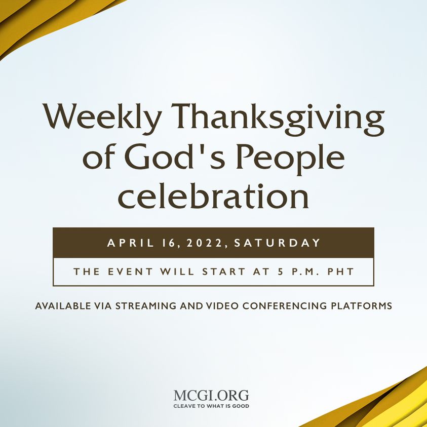 The world faces difficulties, such as a pandemic, war, and rising financial crises. 

But we are blessed to see each new day, and for that, we should give thanks.

- <a href="/TheOldPathTV/">The Old Path</a>

#MCGILivingAPrayerfulLife
#MCGICares