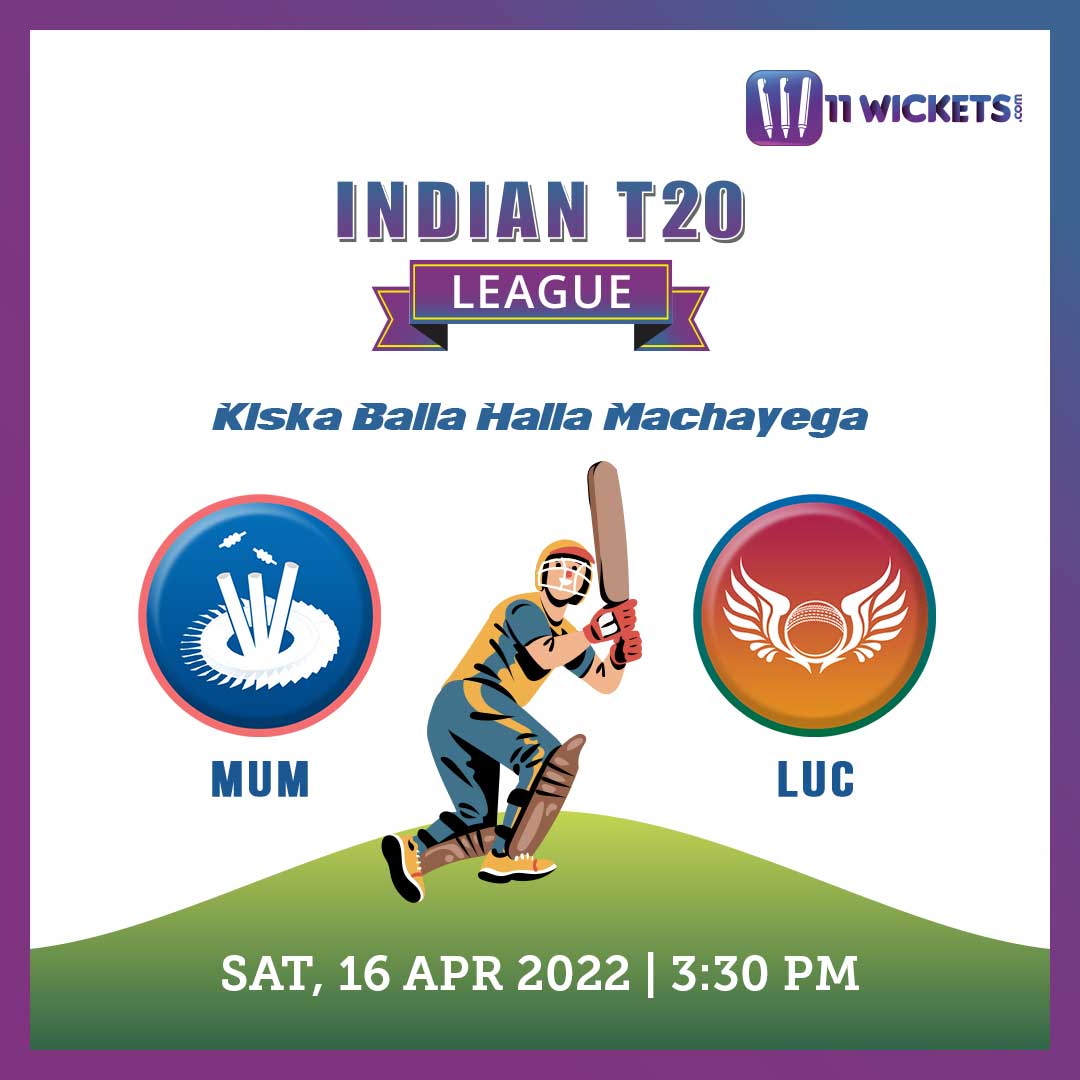 As the game gets thick & fast, Mumbai & Lucknow will battle it out to balance the point table!🏏
Create your teams & Join Indian T20 League @ 11Wickets 👉 11wickets.sng.link/Dfcpe/eueu 

#11Wickets #OwnYourTeam #IndianT20League #T20 #T20League #Cricket #MumbaivsLucknow #MatchDay