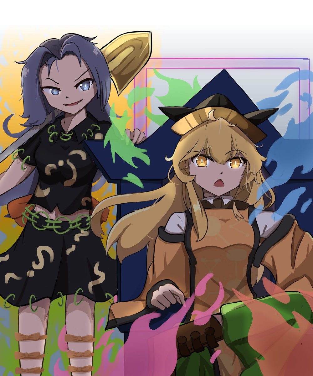 ZakiRamdhani6's tweet photo. Secret God's Secret Weapon #東方 #姫虫百々世 #摩多羅隠岐奈 https://t.co/kp772oltAG https://t.co/1WcwzQdfkL
