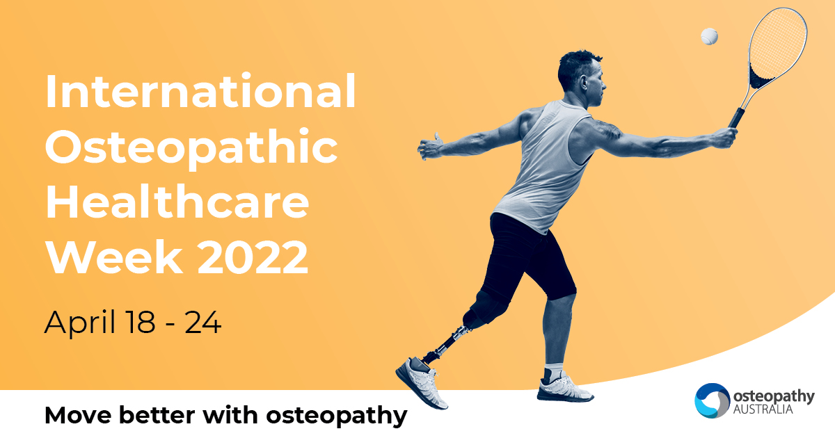 2 days to go. International Osteopathic Healthcare Week 2022 starts on 18 April. 

Have you downloaded your Osteopathy Australia Member Digital Kit to celebrate and promote osteopathy? bit.ly/3KncNHC.

#IOHW2022 #osteopathy #alliedhealth #healthcare #OIA