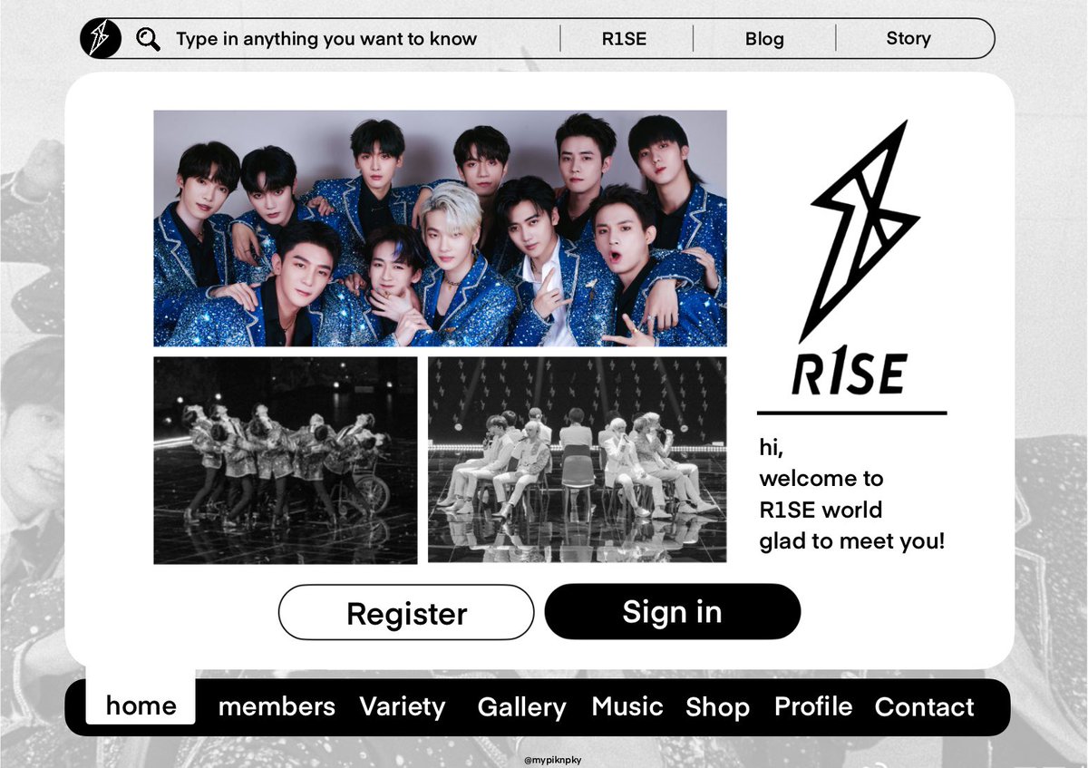 Welcome to R1SE world’ 

♡ please click register or sign in when you are ready to get to know R1SE⚡️!
—
#R1SE