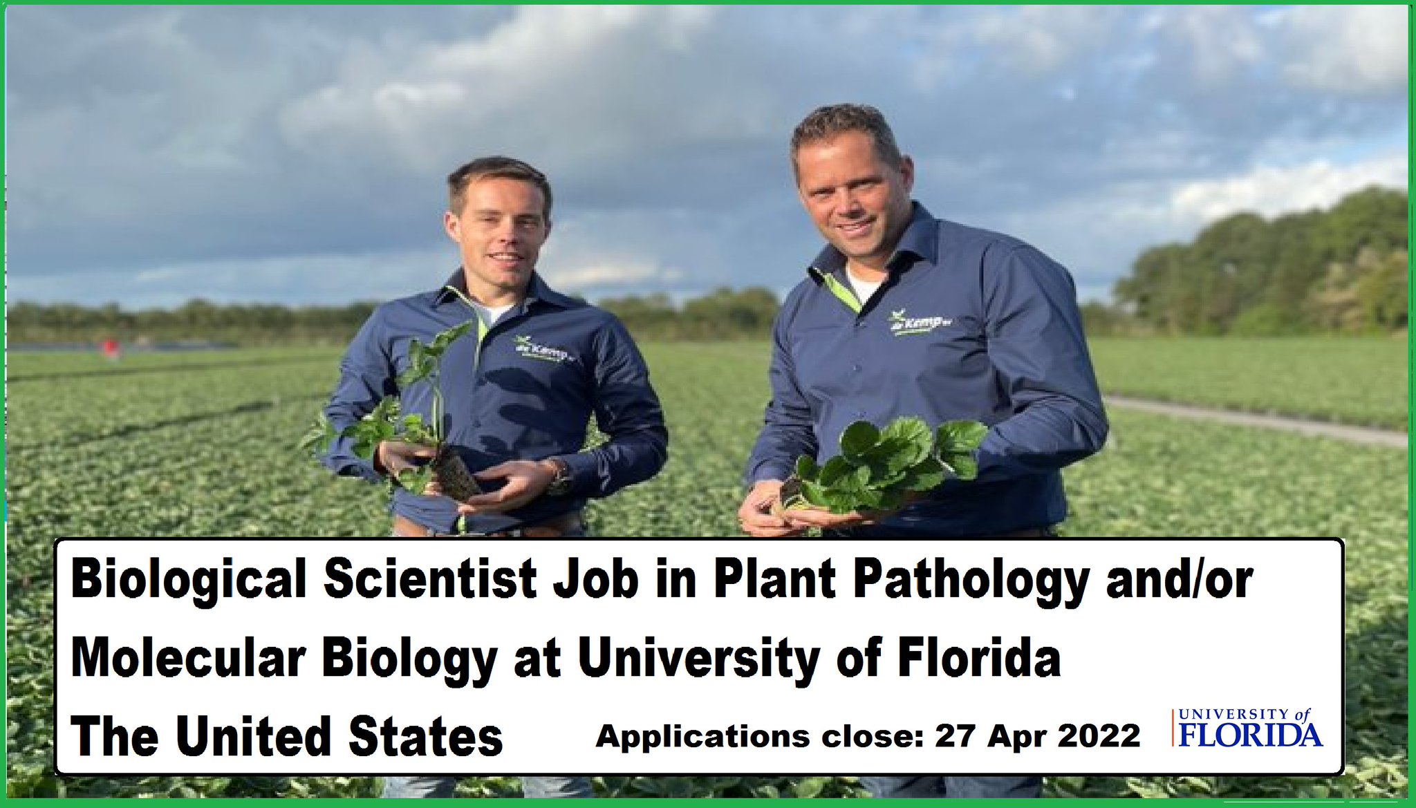 Agristok on Twitter "📌 Biological Scientist Job in Plant Pathology and