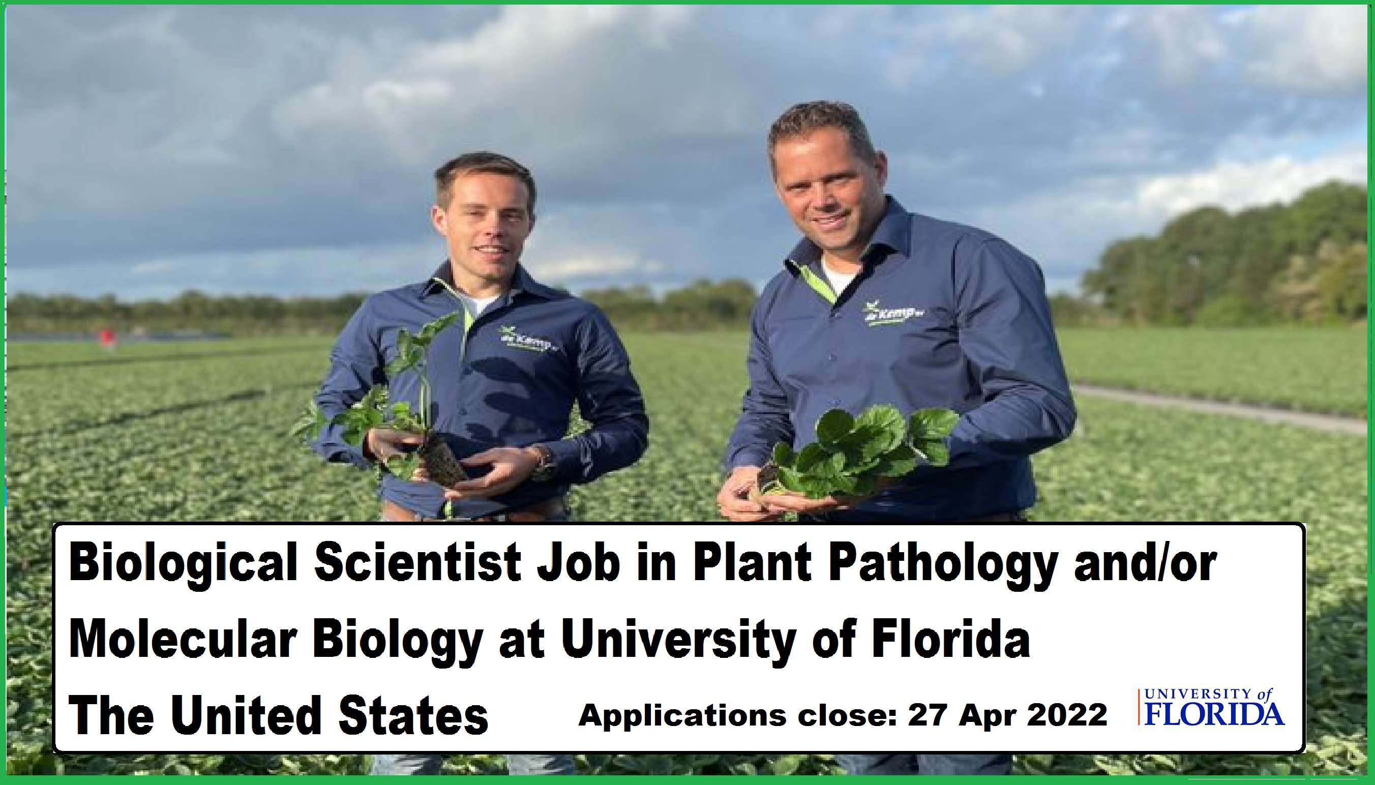 Agristok on Twitter "📌 Biological Scientist Job in Plant Pathology and