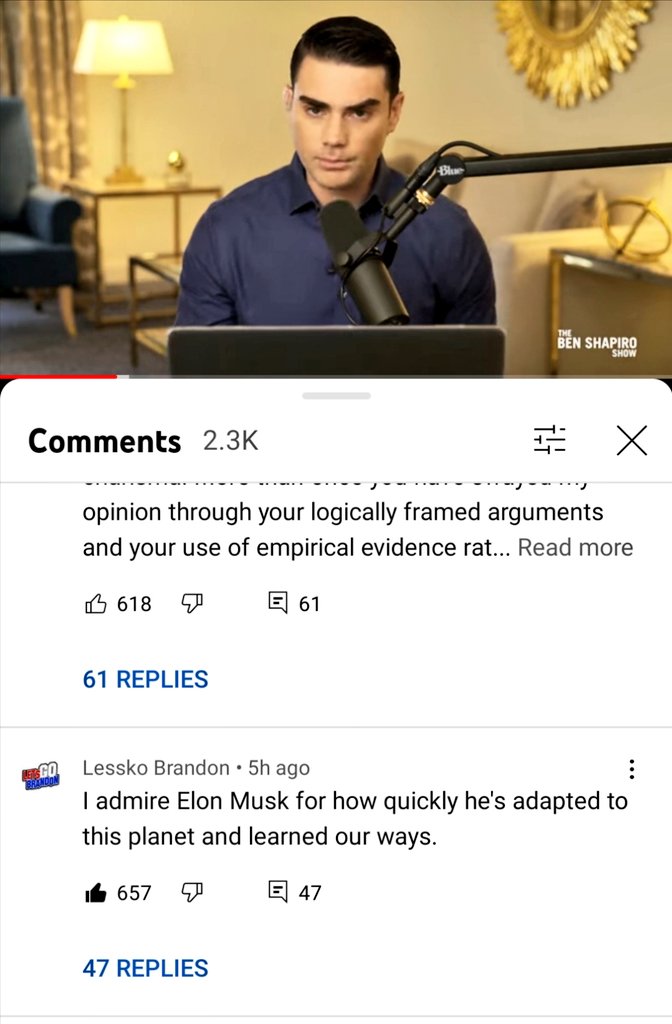 iOSDevHQ's tweet image. I admire Elon Musk for how quickly he's adapted to this planet and learned our ways.