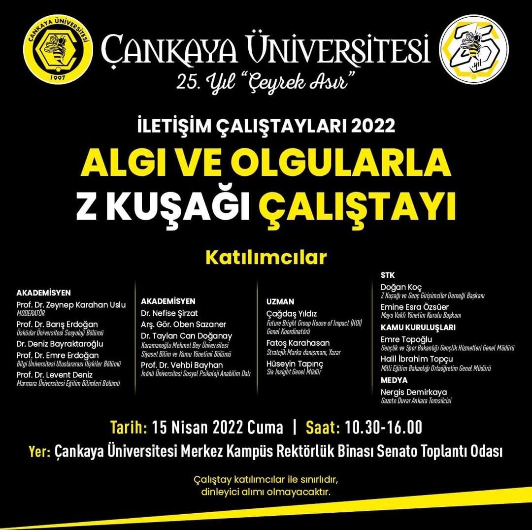 Yönetim Kurulu başkanımız Doğan Koç'un da katılımıyla Çankaya Üniversitesi'nde  'Algı ve Olgularla Z Kuşağı Çalıştayı' düzenleniyor.
<a href="/d0gankoc/">Doğan KOÇ</a> <a href="/zkarahanuslu/">Zeynep Karahan Uslu</a> <a href="/cankayau/">Çankaya Üniversitesi</a> <a href="/Zekuderr/">Z kuşağı ve Genç Girişimciler Derneği</a> #zkusagi <a href="/GSBgenclik/">Gençlik Hizmetleri</a> <a href="/meb_ogm/">Ortaöğretim Genel Müdürlüğü</a> <a href="/gencliksporbak/">Gençlik ve Spor Bakanlığı 🇹🇷</a>