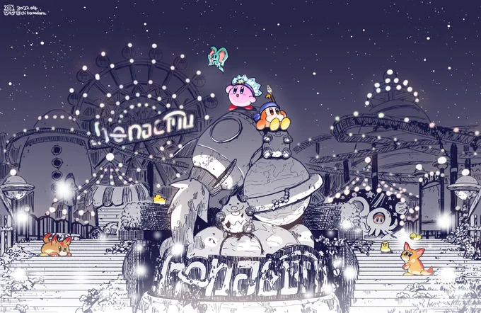 ワンダリア跡地。ここのステージ好き🎪🎡#カービィ 