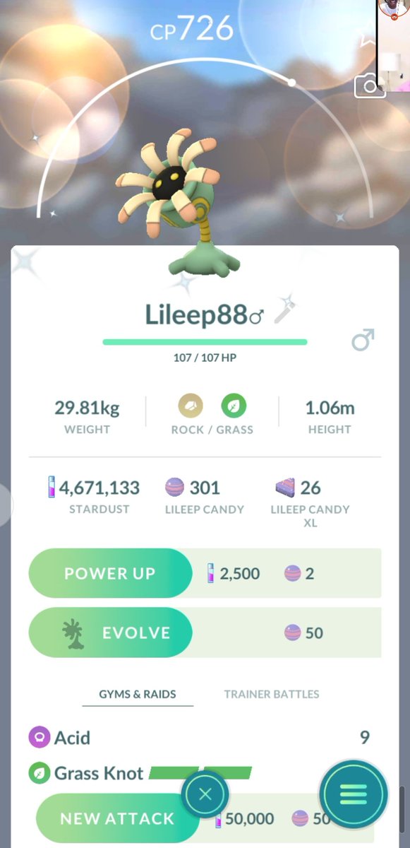 kingl_ay's tweet photo. two new shinies today ‼️🙌 buneary with the flower crown🐰💐 and lileep 🥀🥰✨💖
#pokemongo @PokemonGoApp #shiny #shinypokemon #rrade https://t.co/LVFLlWJ0h3
