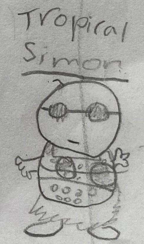 Been on my holidays but been inspired #TropicalSimon #SimonTheNFT #NFT #NFTCommunity