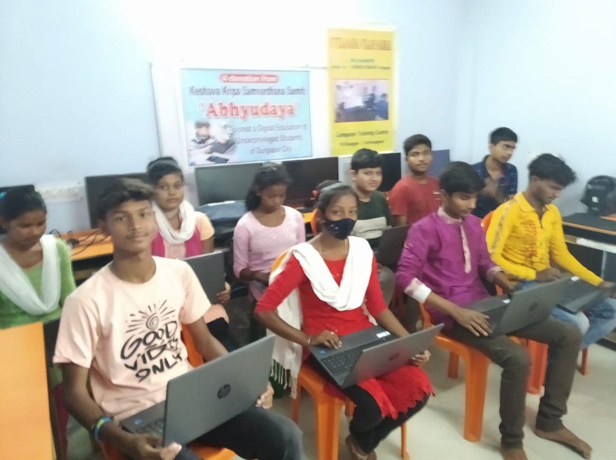 abhyudaya_kkss's tweet photo. Abhyudaya kkss and vivekananada Vikas Parishad #Durgapur jointly launched a digital learning project to train 10 students at a time on computer education.  This project will help several local youth around durgapur   #Digitallearning @_DigitalIndia #DigitalIndia @ddgoodnewsindia https://t.co/uFxjG0CbqI